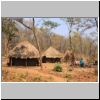 typische Dorfhütten, Sambia
