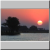 Sonnenuntergang am Chobe-Fluss, Kasane, Botswana