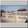 Beijing - Kaiserpalast, Blick vom Tor der Höchsten Harmonie zur Halle der Höchsten  Harmonie (Taihedian)