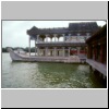 Beijing - Sommerpalast,  das Marmorboot im Kunming-See (früher Teehaus)