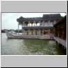 Beijing - Sommerpalast,  das Marmorboot im Kunming-See (fr&uuml;her Teehaus)