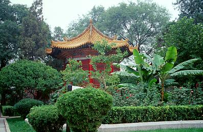Xian - ein Pavillon auf dem Gelände des Museums der Provinz Shaanxi (ehem. Konfuzius-Tempel)