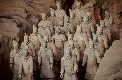 Museum der Terrakottaarmee bei Xian - Terrakottasoldaten