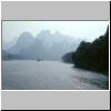 Karsth&uuml;gellandschaft am Li-Flu&szlig; zwischen Zhujiang und Yangshuo