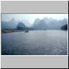 Karsth&uuml;gellandschaft am Li-Flu&szlig; zwischen Zhujiang und Yangshuo