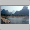 Karsth&uuml;gellandschaft am Li-Flu&szlig; zwischen Zhujiang und Yangshuo