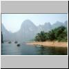 Karsth&uuml;gellandschaft am Li-Flu&szlig; zwischen Zhujiang und Yangshuo