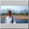 Karsth&uuml;gellandschaft am Li-Flu&szlig; zwischen Zhujiang und Yangshuo