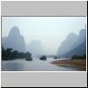 Karsth&uuml;gellandschaft am Li-Flu&szlig; zwischen Zhujiang und Yangshuo