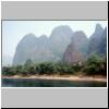 Karsth&uuml;gellandschaft am Li-Flu&szlig; zwischen Zhujiang und Yangshuo