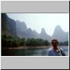 Karsth&uuml;gellandschaft am Li-Flu&szlig; zwischen Zhujiang und Yangshuo