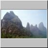 Karsth&uuml;gellandschaft am Li-Flu&szlig; zwischen Zhujiang und Yangshuo
