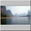 Karsth&uuml;gellandschaft am Li-Flu&szlig; zwischen Zhujiang und Yangshuo