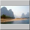 Karsth&uuml;gellandschaft am Li-Flu&szlig; zwischen Zhujiang und Yangshuo