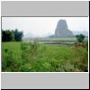 dörfliche Landschaft bei Yangshuo -  Reisfelder und Karstberge