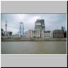 Shanghai - Geb&auml;ude auf dem Bund, Blick vom Huangpu-Flu&szlig; aus