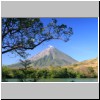 Insel Ometepe - Vulkan Conception von der Grünen Lagune aus gesehen