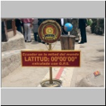 San Antonio de Pichincha - die Äquatorlinie im Museum Sitio Intiñan