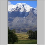 Blick vom Süden auf den Vulkan Chimborazo