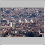 Cuenca - Blick auf die Stadt vom Aussichtspunkt an der Kirche Iglesia el Turi