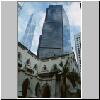 Hong Kong Island - Hochhäuser in Hongkong: St. John�s Kathedrale, dahinter Bank of China Tower und Citibank + Asia Pacific Finance Towers
