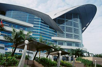 Hong Kong Island - das Kongreßzentrum HK Convention & Exhibition Centre (HKCEC)