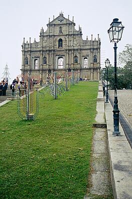 Macau - Fassade  der Hl. Paulus Kathedrale