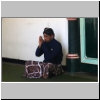 Yogyakarta - ein W&auml;chter im Sultanspalast