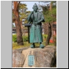 Denkmal des ber&uuml;hmten Samurai aus dem 19. Jh., Yamaoka Tesshu, Takayama