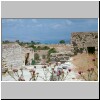 Umm Qays - Blick auf die Ausgrabungsstätte, im Hintergrund See Genezareth
