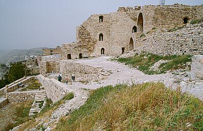 Kerak - Ruine der Kreuzritterburg aus dem XII Jh