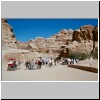 Wadi Mousa - unterwegs zur Eingangsschlucht (Siq) nach Petra
