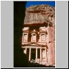 Petra - Blick vom Siq auf Al-Khazneh (das Schatzhaus)