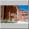 Petra - Grabfassaden am Äußeren Siq zwischen Al-Kazneh und dem Theater