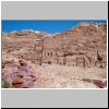 Petra - Blick auf die Königsgräber, von links: das Palastgrab, das Korinthische Grab, das Seidengrab, das Urnengrab