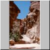 Petra - unterwegs zum Al Deir, Felsformationen