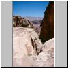 Petra - unterwegs zum Al Deir, Felsformationen am Jebel al-Quattar