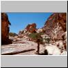 Petra - unterwegs zum Al Deir, Felsformationen in der Klosternähe