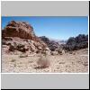 Petra - in der Nähe von Al Deir, Blick Richtung Wadi Araba