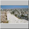 Amman - Blick vom Zitadellenhügel aus auf die Stadt mit ihrer typischen Bebauung, links Ruinen der Zitadelle