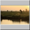 Sonnenuntergangsstimmung bei Battambang