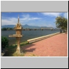 Kampot - Uferpromenade am Teuk Chhou-Fluss