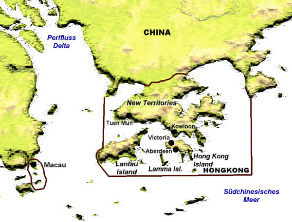 Landkarten - Hongkong