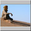 Großes Sandmeer Erg Ubari - ein Tuareg