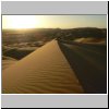 Alfejej - Sanddünen des Erg Ubari am Ortsrand beim Sonnenuntergang