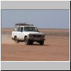 Auto in der Wüste - Staubbild