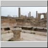 Leptis Magna - Toiletten, hinten rechts Nymphäum