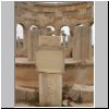 Leptis Magna - Marktplatz, Kopie einer Platte mit römischen Längeneinheiten