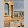 Leptis Magna - Marktplatz, steinerne Behälter zum Abmessen der Mengeneinheiten