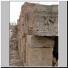 Leptis Magna - eine Straßenkreuzung mit dem Hinweisschild auf eine Bordellstraße